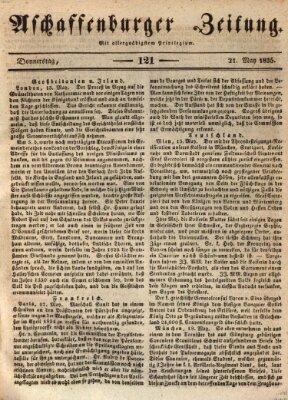 Aschaffenburger Zeitung Donnerstag 21. Mai 1835