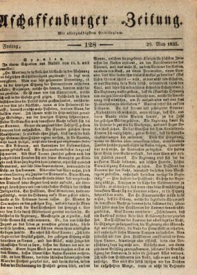 Aschaffenburger Zeitung Freitag 29. Mai 1835