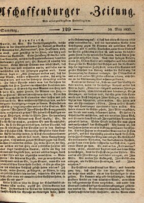 Aschaffenburger Zeitung Samstag 30. Mai 1835