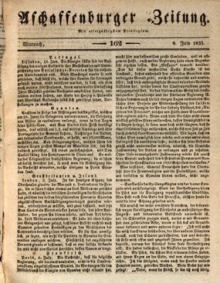 Aschaffenburger Zeitung Mittwoch 8. Juli 1835