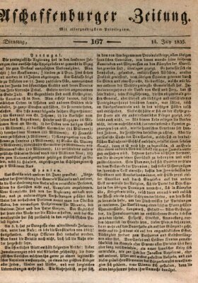 Aschaffenburger Zeitung Dienstag 14. Juli 1835