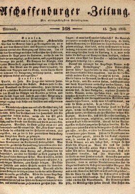 Aschaffenburger Zeitung Mittwoch 15. Juli 1835