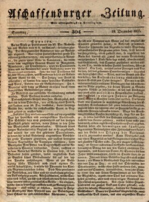 Aschaffenburger Zeitung Samstag 19. Dezember 1835