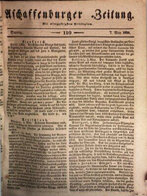 Aschaffenburger Zeitung Samstag 7. Mai 1836