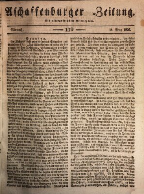 Aschaffenburger Zeitung Mittwoch 18. Mai 1836