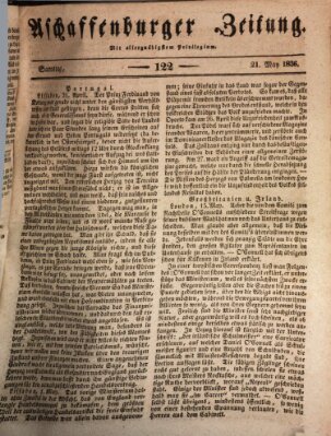 Aschaffenburger Zeitung Samstag 21. Mai 1836