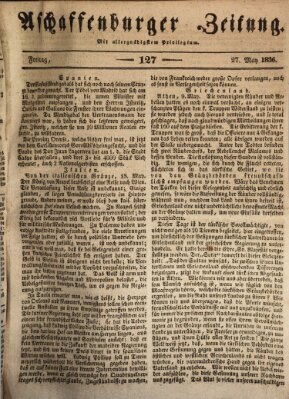 Aschaffenburger Zeitung Freitag 27. Mai 1836