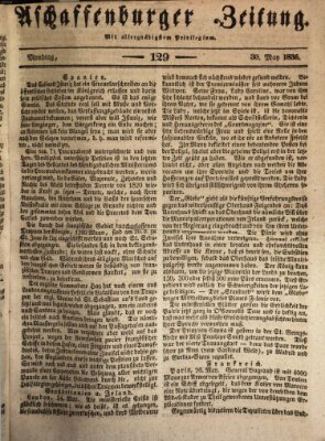 Aschaffenburger Zeitung Montag 30. Mai 1836