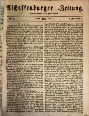 Aschaffenburger Zeitung Freitag 8. Juli 1836