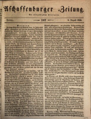 Aschaffenburger Zeitung Freitag 5. August 1836