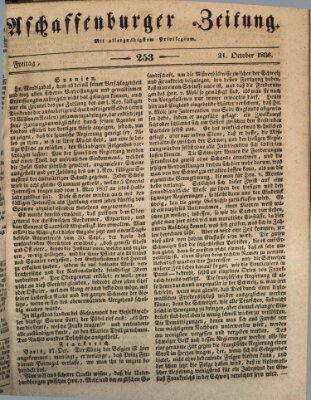 Aschaffenburger Zeitung Freitag 21. Oktober 1836