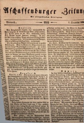 Aschaffenburger Zeitung Mittwoch 7. Dezember 1836