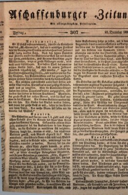 Aschaffenburger Zeitung Freitag 23. Dezember 1836