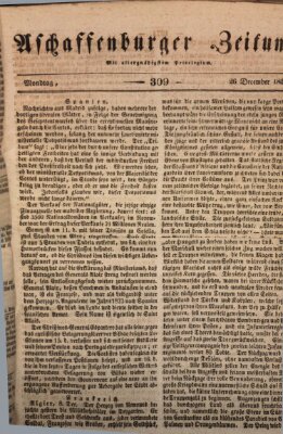 Aschaffenburger Zeitung Montag 26. Dezember 1836