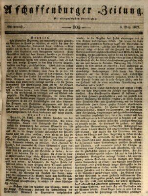 Aschaffenburger Zeitung Mittwoch 3. Mai 1837