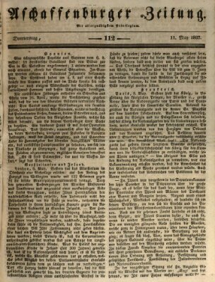 Aschaffenburger Zeitung Donnerstag 11. Mai 1837