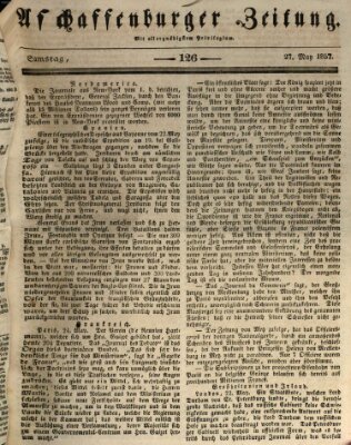 Aschaffenburger Zeitung Samstag 27. Mai 1837