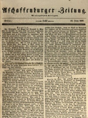 Aschaffenburger Zeitung Freitag 23. Juni 1837