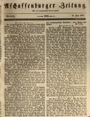 Aschaffenburger Zeitung Mittwoch 12. Juli 1837