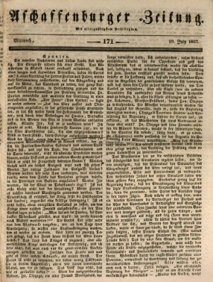 Aschaffenburger Zeitung Mittwoch 19. Juli 1837