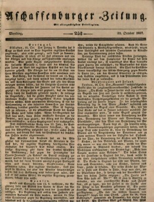 Aschaffenburger Zeitung Montag 23. Oktober 1837