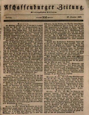 Aschaffenburger Zeitung Freitag 27. Oktober 1837