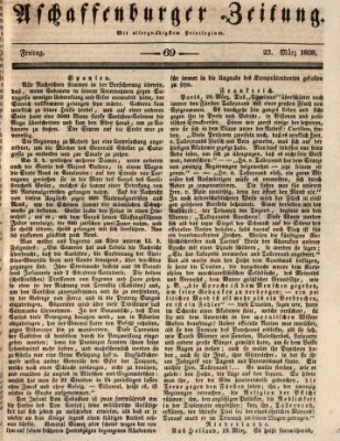 Aschaffenburger Zeitung Freitag 23. März 1838