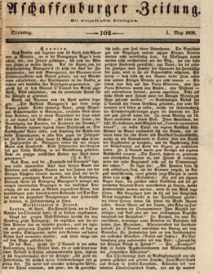 Aschaffenburger Zeitung Dienstag 1. Mai 1838