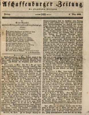 Aschaffenburger Zeitung Freitag 4. Mai 1838