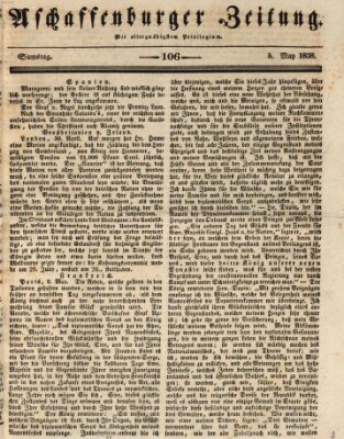 Aschaffenburger Zeitung Samstag 5. Mai 1838