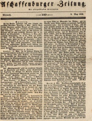 Aschaffenburger Zeitung Mittwoch 9. Mai 1838
