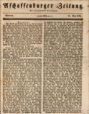 Aschaffenburger Zeitung Mittwoch 16. Mai 1838