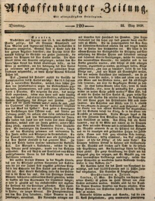 Aschaffenburger Zeitung Dienstag 22. Mai 1838