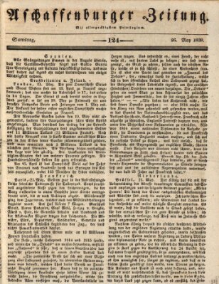 Aschaffenburger Zeitung Samstag 26. Mai 1838