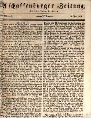 Aschaffenburger Zeitung Mittwoch 11. Juli 1838