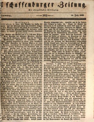Aschaffenburger Zeitung Samstag 14. Juli 1838