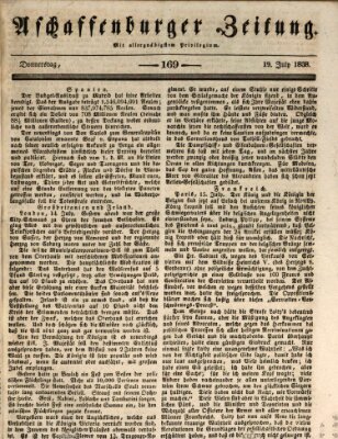 Aschaffenburger Zeitung Donnerstag 19. Juli 1838