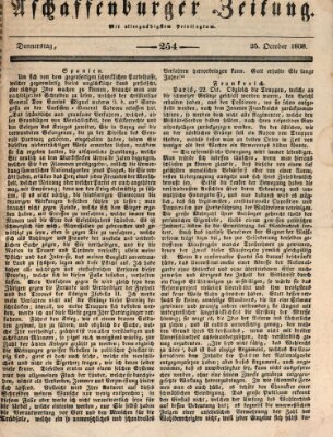 Aschaffenburger Zeitung Donnerstag 25. Oktober 1838