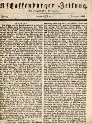 Aschaffenburger Zeitung Freitag 9. November 1838