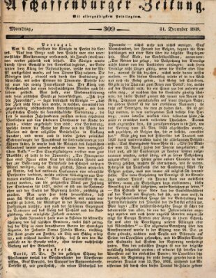 Aschaffenburger Zeitung Montag 31. Dezember 1838