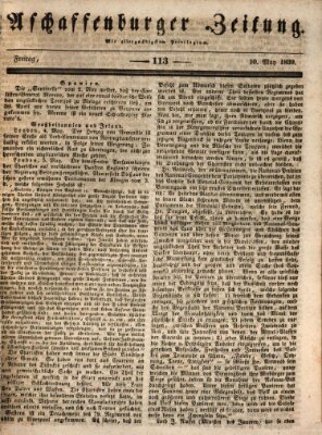 Aschaffenburger Zeitung Freitag 10. Mai 1839