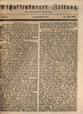 Aschaffenburger Zeitung Freitag 17. Mai 1839