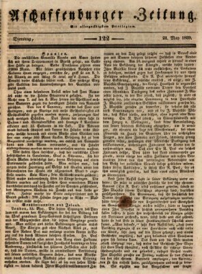 Aschaffenburger Zeitung Dienstag 21. Mai 1839