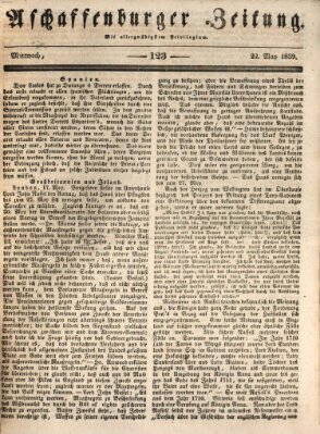 Aschaffenburger Zeitung Mittwoch 22. Mai 1839