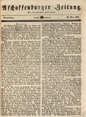 Aschaffenburger Zeitung Donnerstag 23. Mai 1839