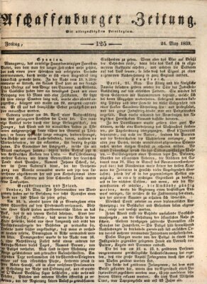 Aschaffenburger Zeitung Freitag 24. Mai 1839