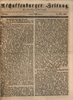 Aschaffenburger Zeitung Freitag 31. Mai 1839