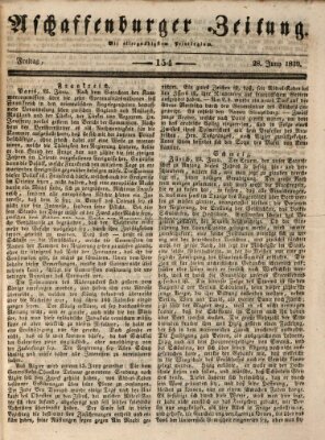 Aschaffenburger Zeitung Freitag 28. Juni 1839