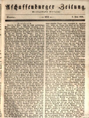 Aschaffenburger Zeitung Samstag 6. Juli 1839