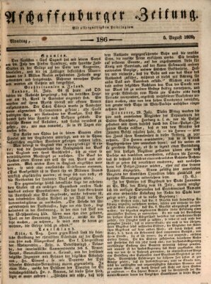 Aschaffenburger Zeitung Montag 5. August 1839